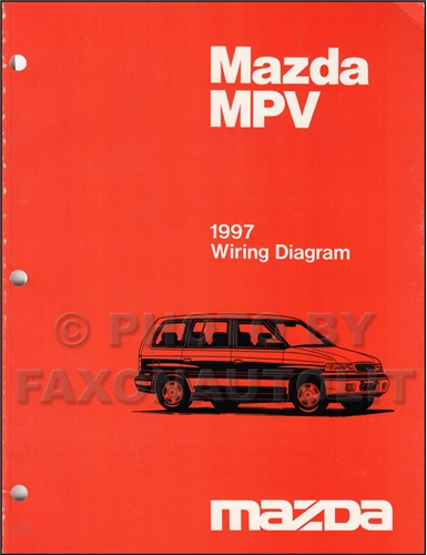 1997 Mazda MPV Wiring Diagram Manual Original