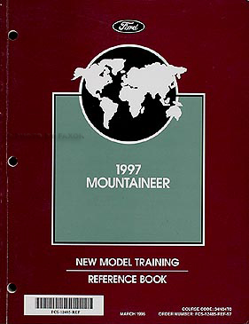 1997 Mercury Mountaineer Original Training Reference Manual 97