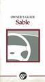 1997 Mercury Sable Owner's Manual Original