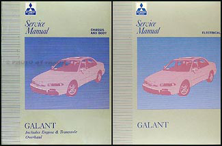 1997 Mitsubishi Galant Repair Manual Set Original