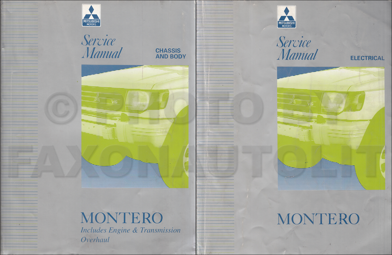 2000 Mitsubishi Montero Repair Manual Set Original