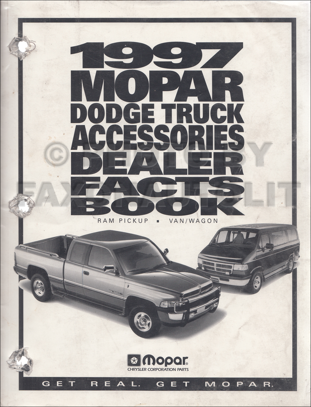 1997 Dodge Truck Accessories Dealer Facts Book Original