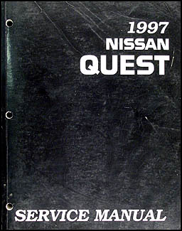 1997 Nissan Quest Van Repair Manual Original