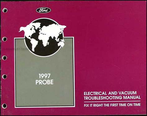 1997 Ford Probe Original Electrical and Vacuum Troubleshooting Manual 