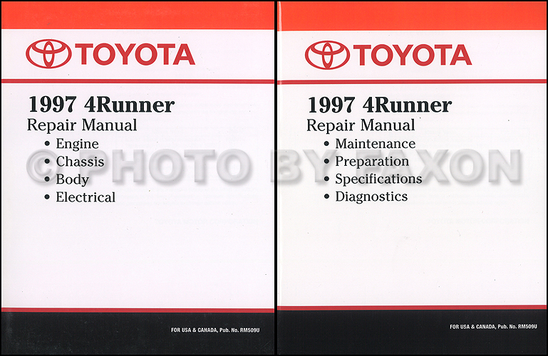 1997 Toyota 4Runner Repair Manual Original