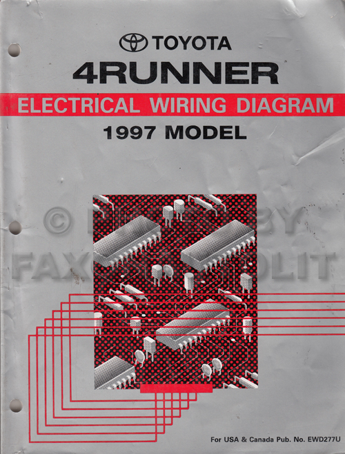 1997 Toyota 4Runner Wiring Diagram Manual Original