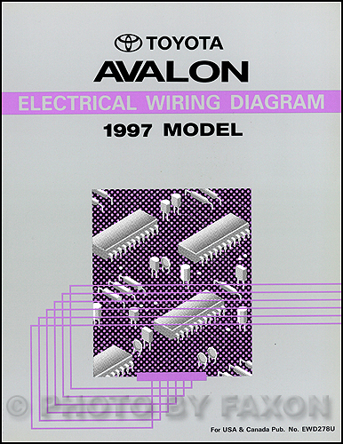1997 Toyota Avalon Wiring Diagram Manual Original