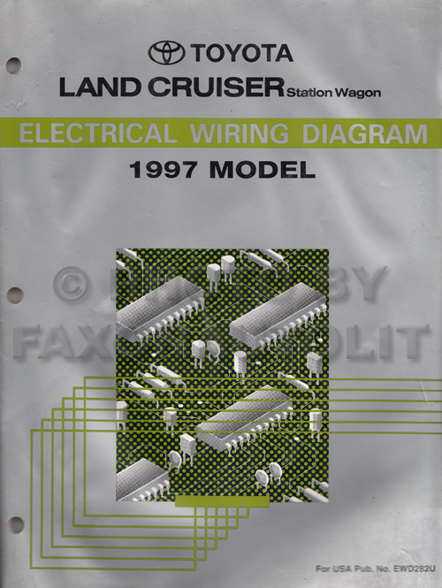 1997 Toyota Land Cruiser Wiring Diagram Manual Original