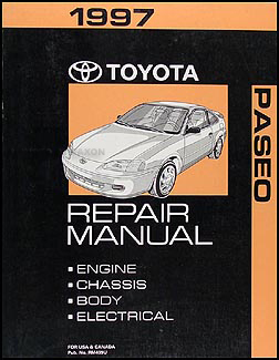 1997 Toyota Paseo Repair Manual Original