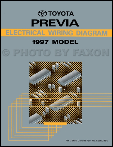 1997 Toyota Previa Wiring Diagram Manual Original
