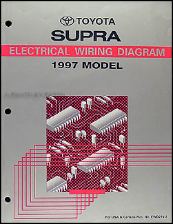 1997 Toyota Supra Wiring Diagram Manual Original