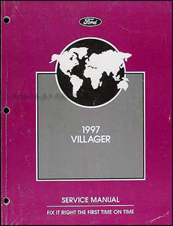 1997 Mercury Villager Repair Manual Original