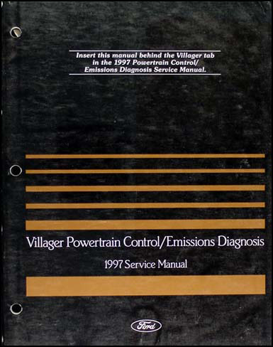 1997 Mercury Villager Engine & Emissions Diagnosis Manual