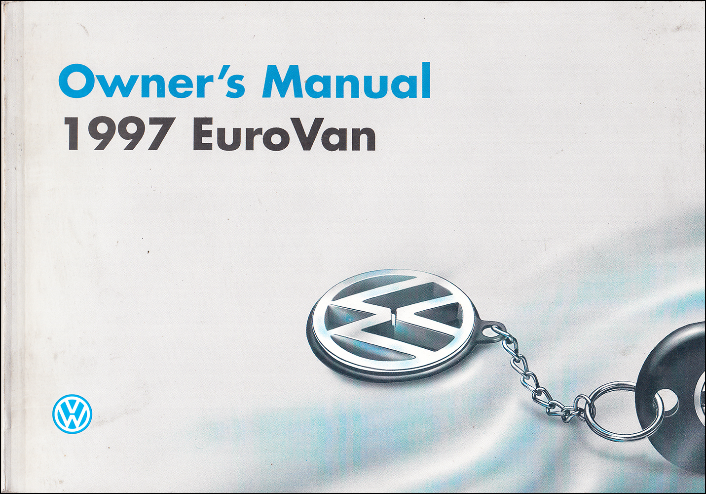 1997 Volkswagen EuroVan Owner's Manual Original