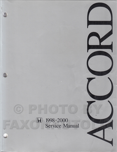 1998-2000 Honda Accord Repair Shop Manual Original 