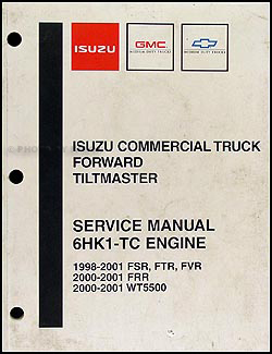 1998-2004 Isuzu 6HK1-TC Diesel Engine Repair Shop Manual FSR FTR FVR FRR WT5500