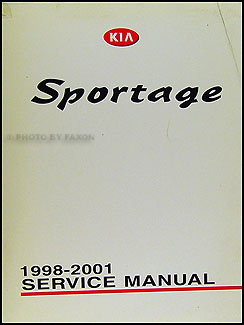 1998-2001 Kia Sportage Repair Manual Original