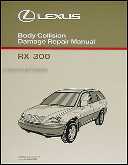 1998-2002 Lexus RX 300 Body Collision Repair Manual Original