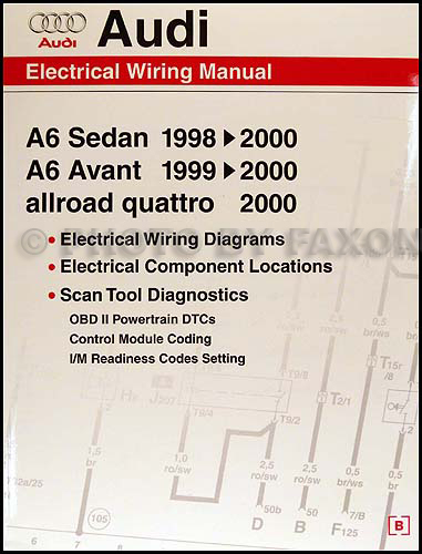 1998-2000 Audi A6 Wiring Diagram Manual