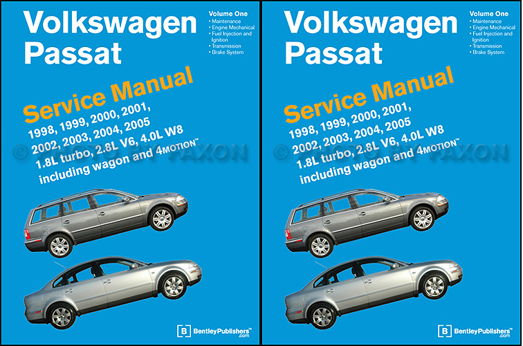 1999-2005 VW Passat Bentley Repair Manual 2 Vol. Set