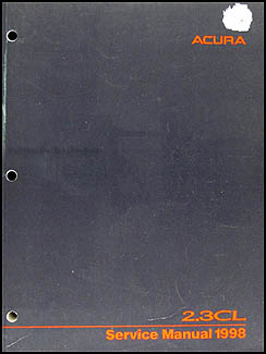1998 Acura 2.3 CL Shop Manual Original 