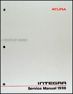 1998 Acura Integra Shop Manual Original