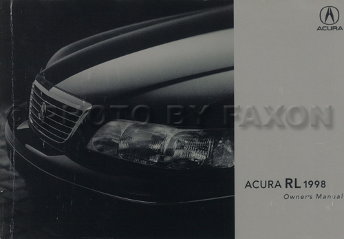 1998 Acura RL Owners Manual Original 3.5RL