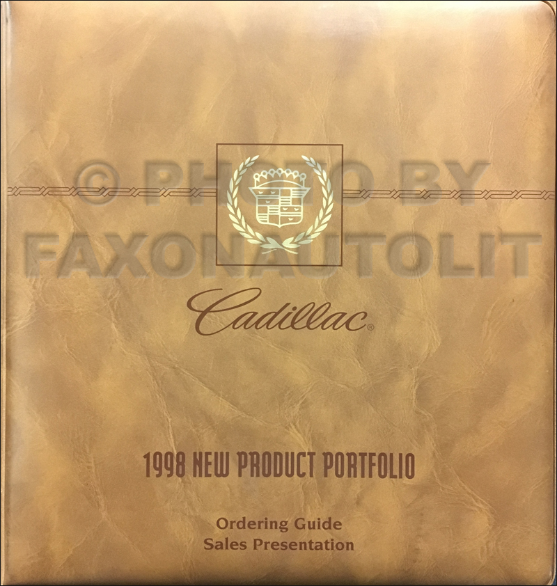 1998 Cadillac Product Portfolio - Data Book and Color & Upholstery Album