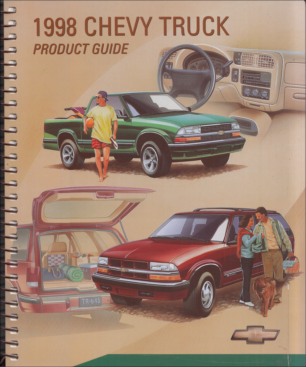 1998 Chevrolet Light Truck Sales Album Color and Upholstery Dealer Book Original