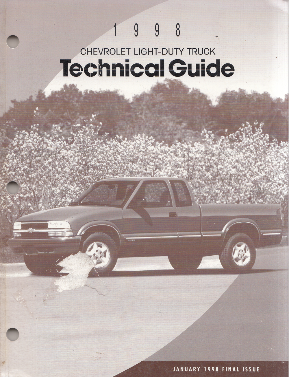 1998 Chevrolet Truck Technical Guide Dealer Album Original Final Issue