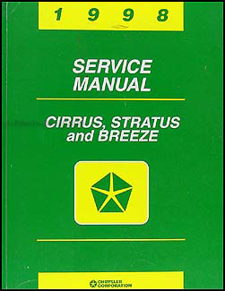1998 Cirrus, Stratus, & Breeze Shop Manual Original 