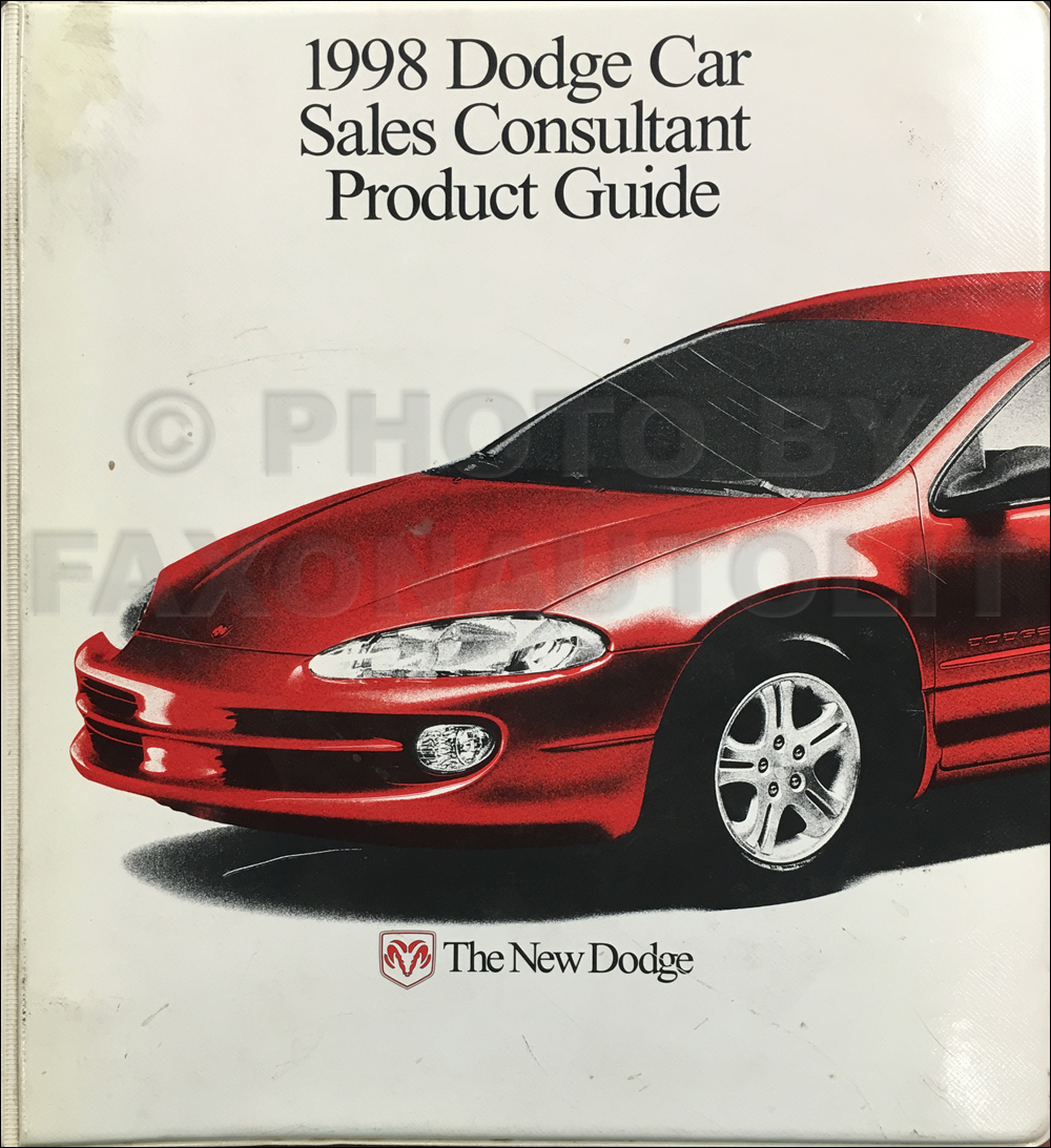 1998 Dodge Sales Consultant Product Guide Original Dealer Album