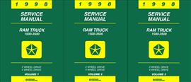 1998 Dodge Ram Truck Repair Shop Manual Reprint 1500-2500-3500