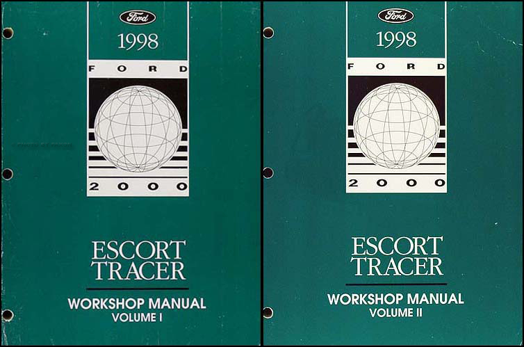 1998 Ford Escort Sedan/Wagon & Mercury Tracer Repair Shop Manual Set Original