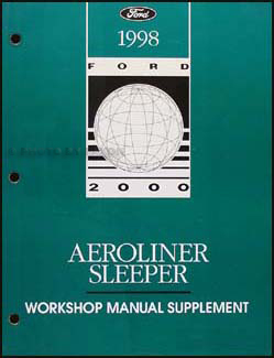 1998 Ford Aeroliner Sleeper Shop Manual Supplement Original
