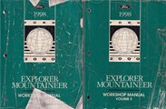 1998 Ford Explorer Mountaineer Repair Manual Original 2 Volume Set 