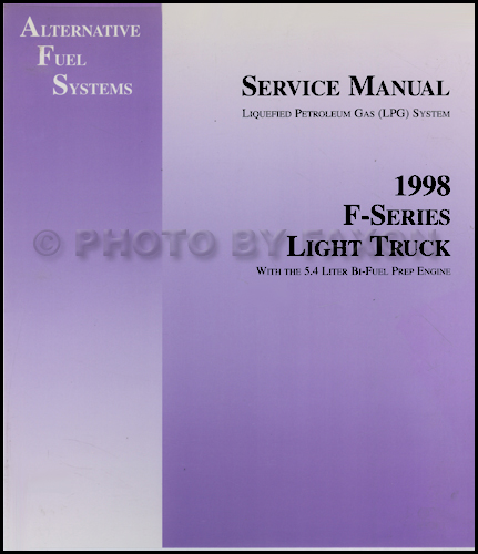 1998 Ford F150 F250 5.4L Engine  Bi-Fuel LPG Repair Shop Manual Original