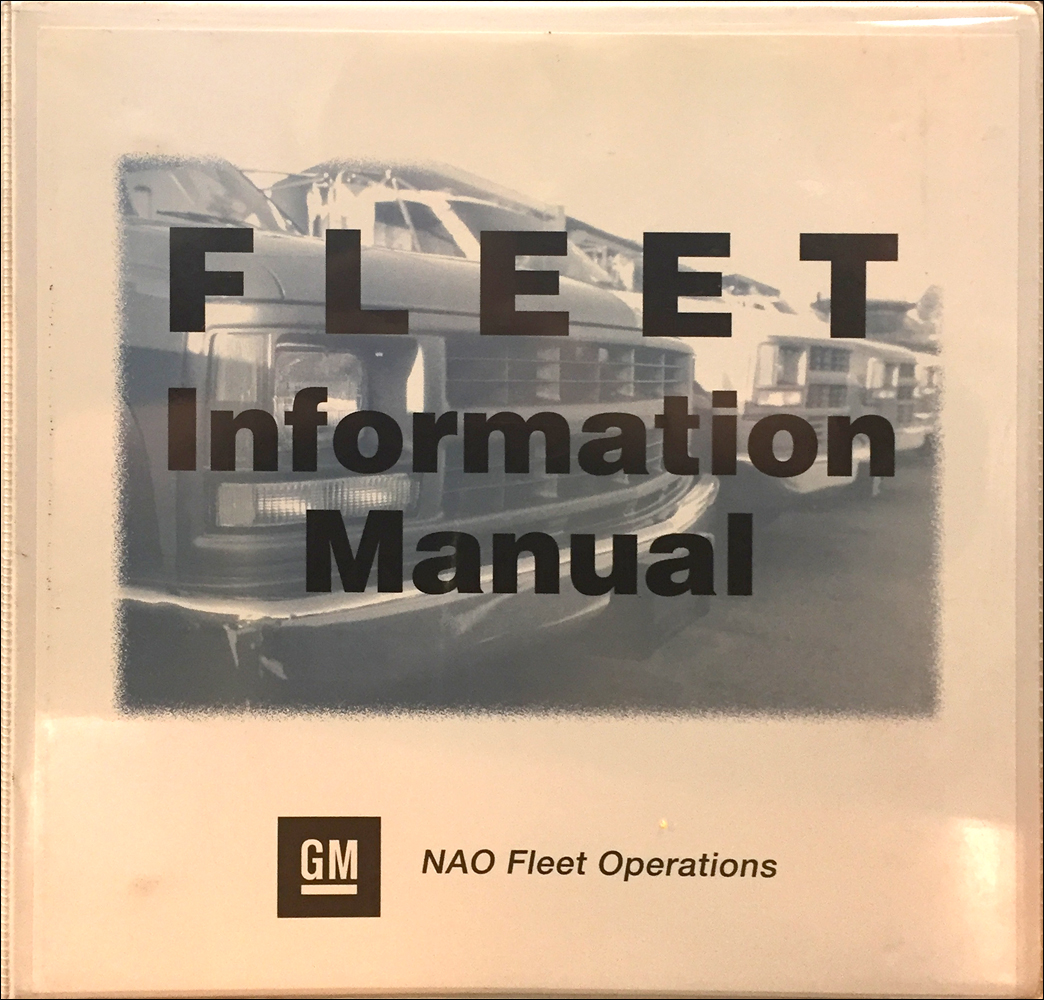 1998 GM Fleet Policies and Procedures Manual Original