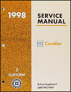 1998 Cavalier Bi-Fuel (CNG) Repair Manual Original Supplement