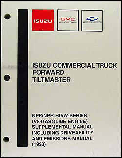 1998 NPR, W4, 4000 Gas Shop Manual Original Supplement