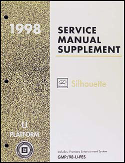 1998 Olds Silhouette Premiere Entertainment System Repair Shop Manual