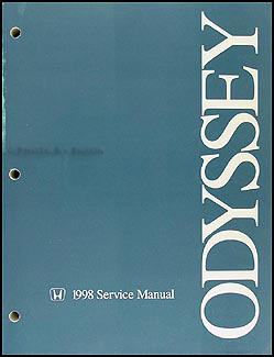 1998 Honda Odyssey Repair Manual Original 