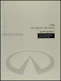 1998 Infiniti I 30 Communicator Shop Manual Supplement Original