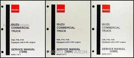 1998-2002 FSR, FTR, FVR, W6, W7 Truck Repair Shop Manual Original 3 Vol Set