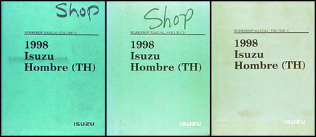 1998 Isuzu Hombre Repair Shop Manual Set Original