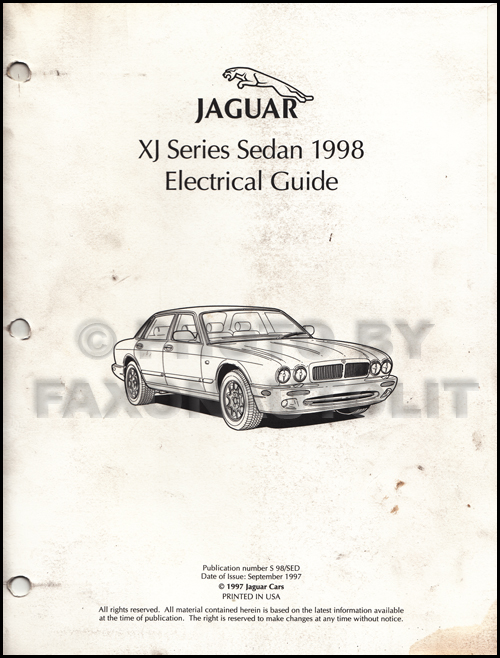 1998 Jaguar XJ8 Electrical Guide Wiring Diagram Original