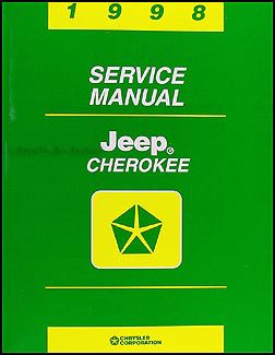 1998 Jeep Cherokee Shop Manual Original