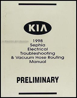 1998 Kia Sephia Electrical Troubleshooting & Vacuum Manual Preliminary