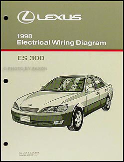 1998 Lexus ES 300 Wiring Diagram Manual Original