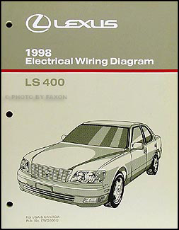 1998 Lexus LS 400 Wiring Diagram Manual Original